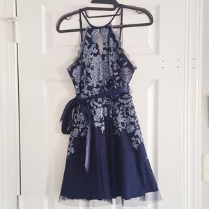 NWOT Navy Camille La Vie Homecoming/Formal Dress
